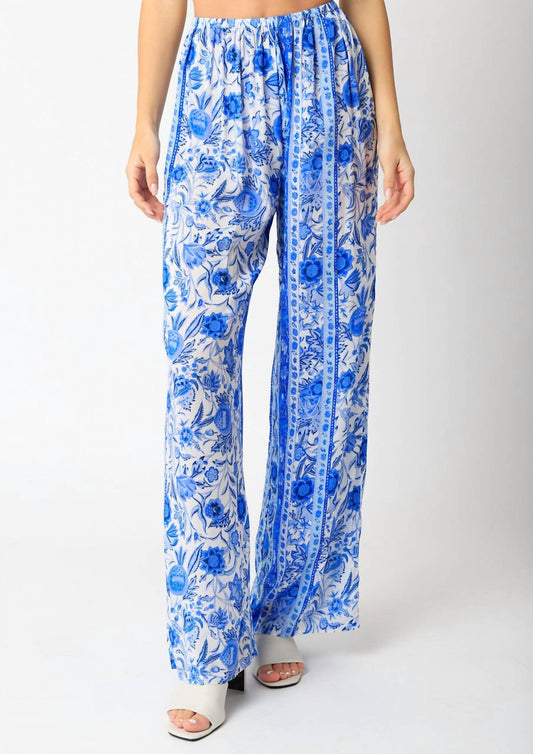 Olivaceous - Gypsy Floral Wide Leg Pants