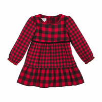 Mudpie - Buffalo Checkered Dress & Headband