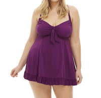Always For Me - Two Piece Swimdress Set - Plus