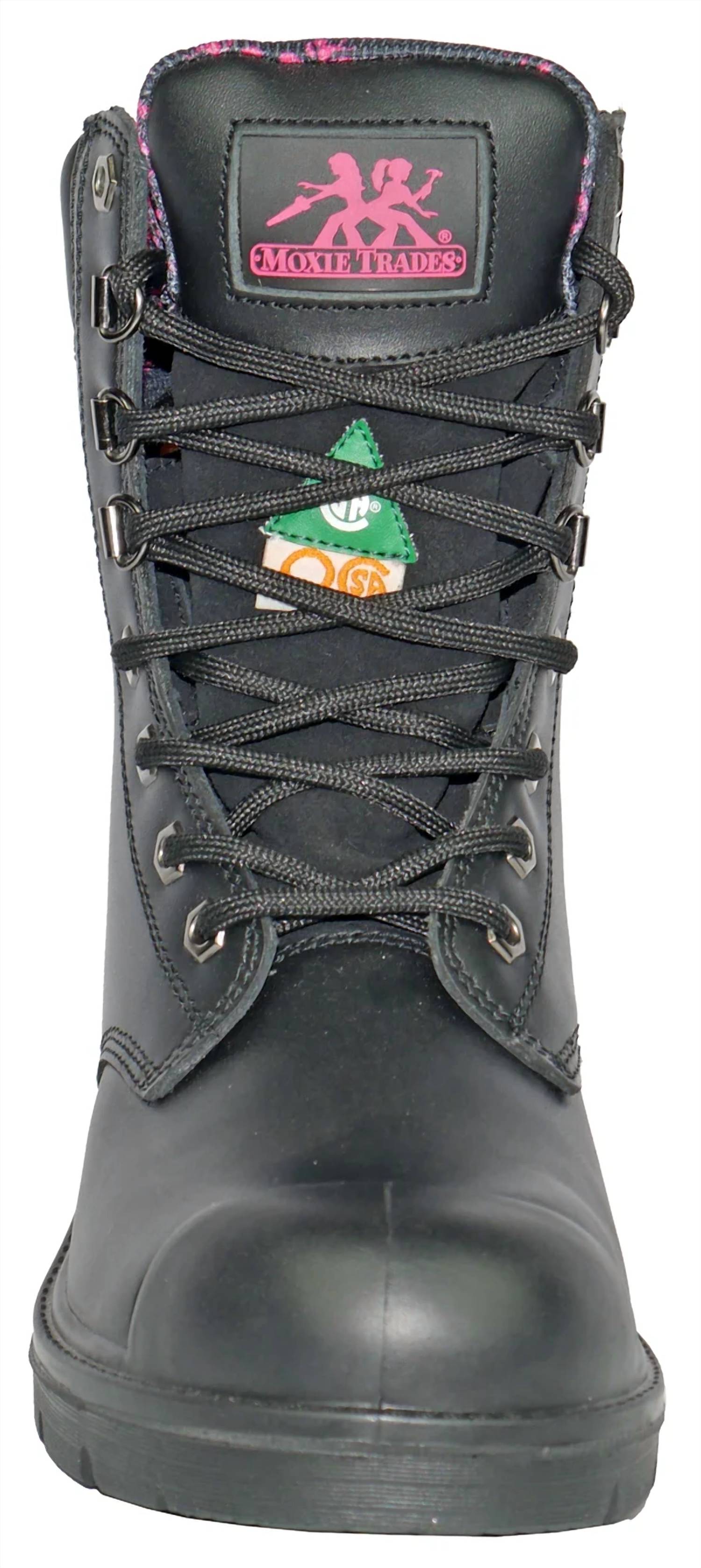 Hoss Boot Company - Women's Moxie Trades 8" Anne Industrial Steel Toe Work Boot