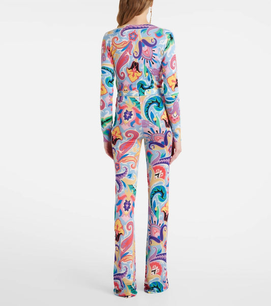 Etro - Paisley Printed Flared Pants