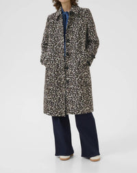 Part Two Suzy Coat in leopard - women's jacket