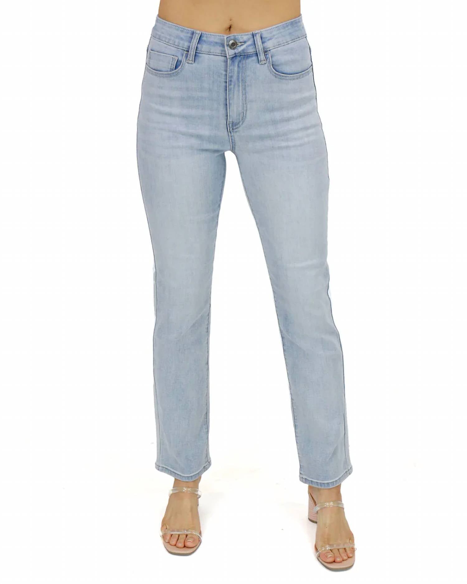 Grace And Lace - Mel's Fave Non Distressed Light Mid-wash Full Length Jeans