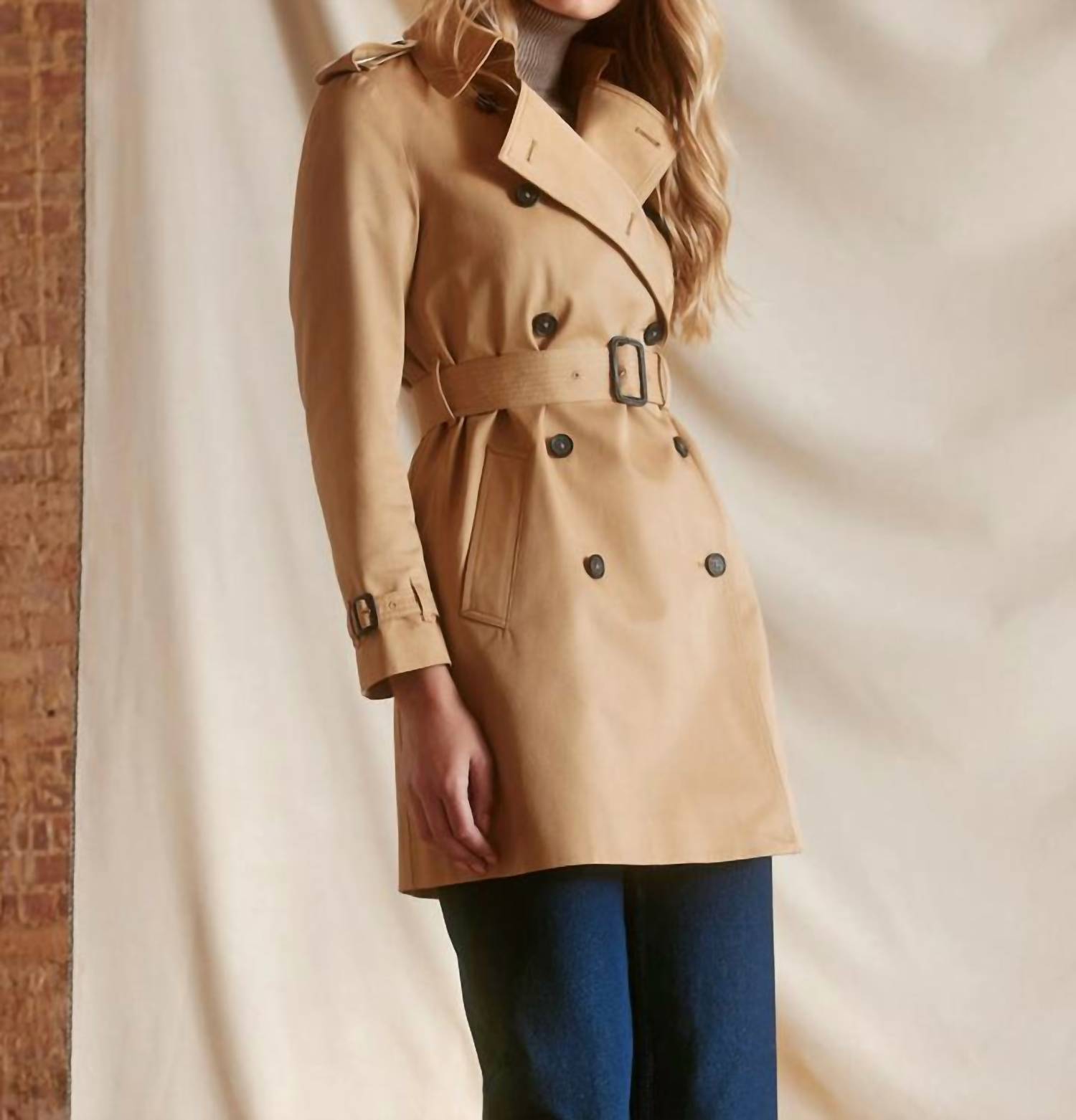 Fairfax & Favor Bailey Trench Coat in sand - women's jacket