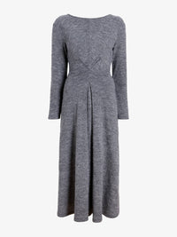 Proenza Schouler White Label Sai Wool Jersey Midi Dress in grey melange - women's dress - view 5
