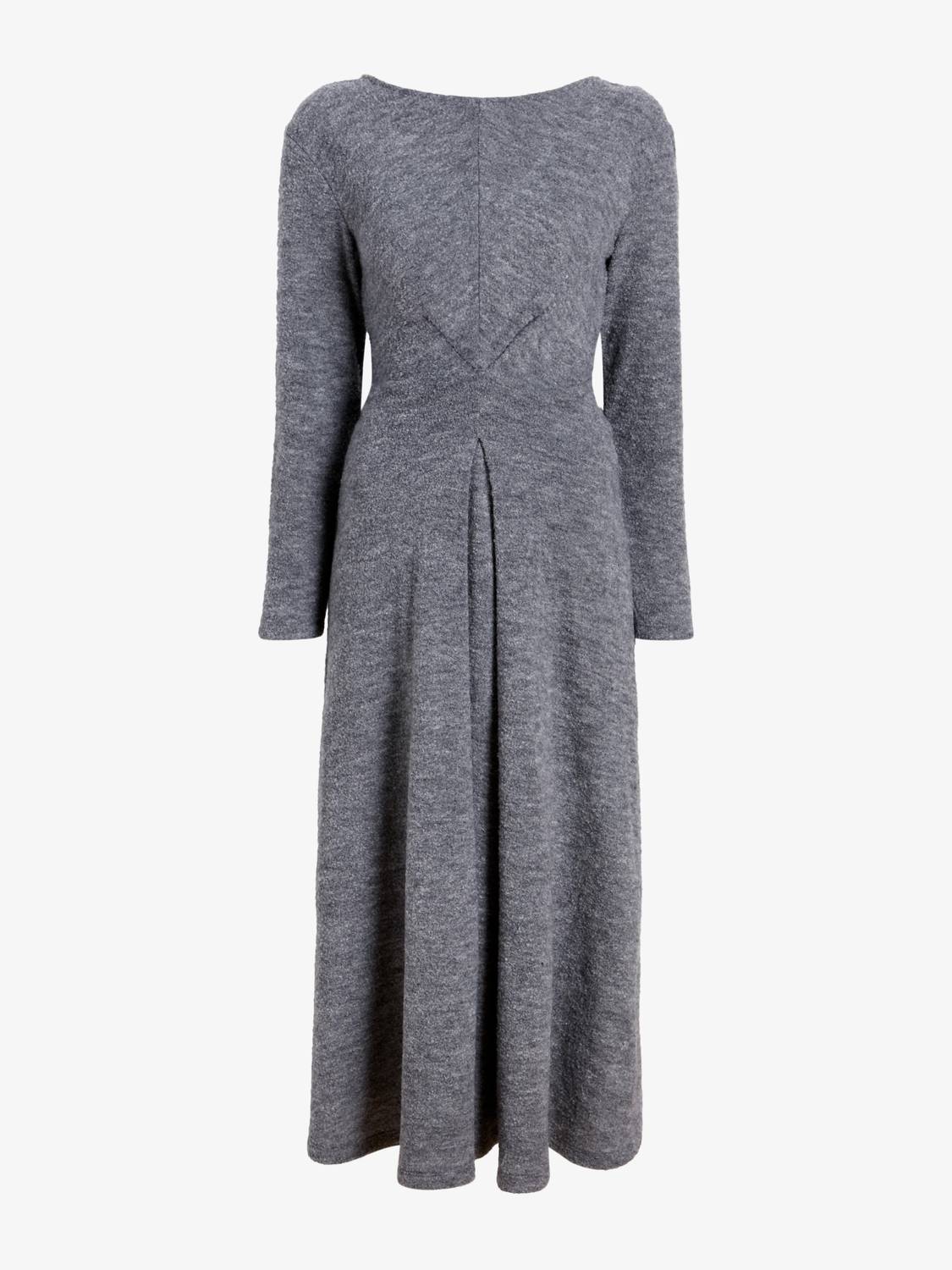 Proenza Schouler White Label Sai Wool Jersey Midi Dress in grey melange - women's dress - view 5