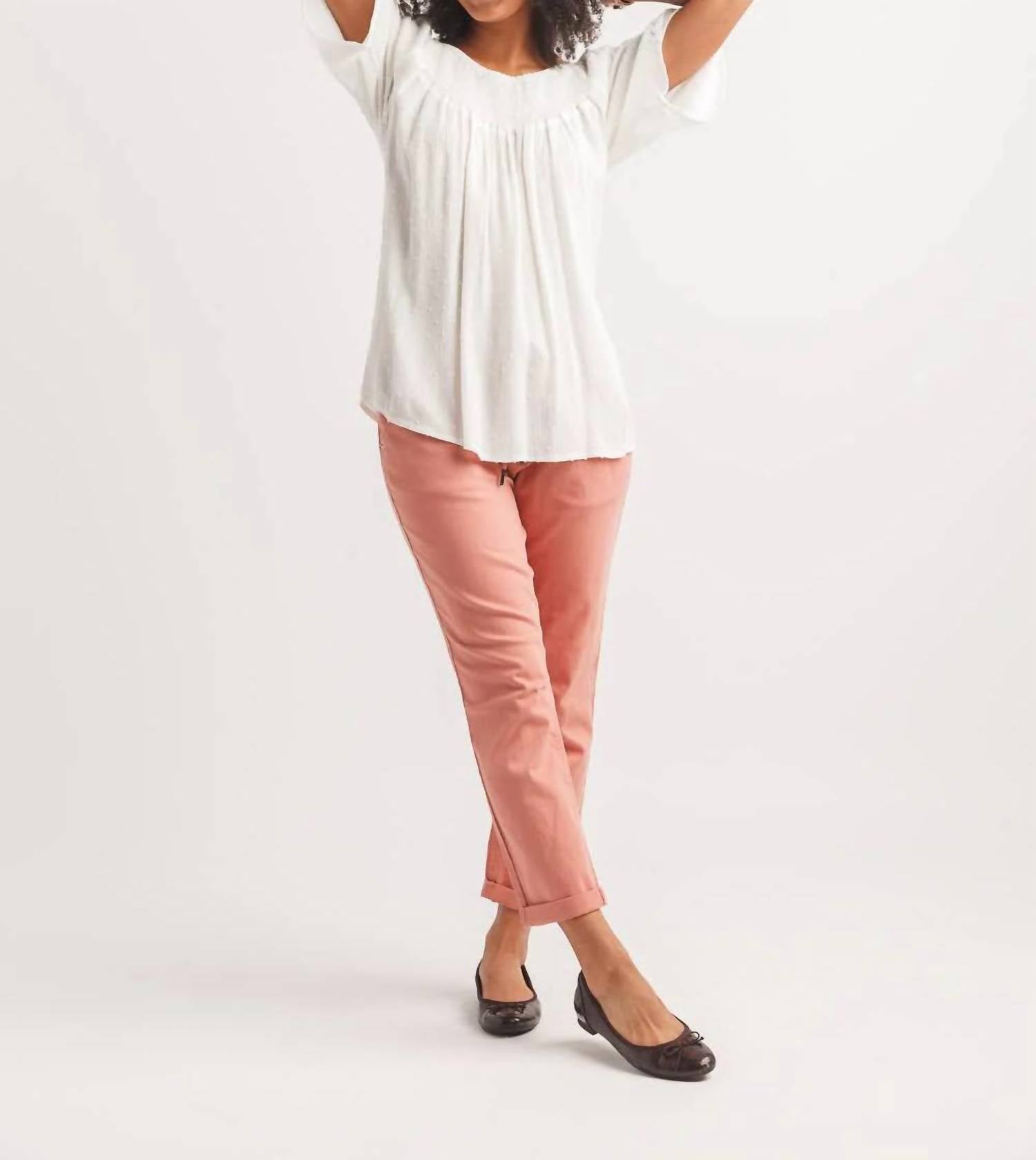 Papillon - Swiss Dot Bell Sleeve Blouse