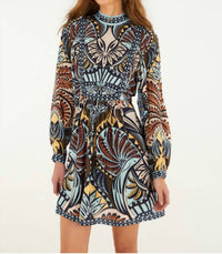FARM RIO Balamana Mini Dress in multi - women's dress