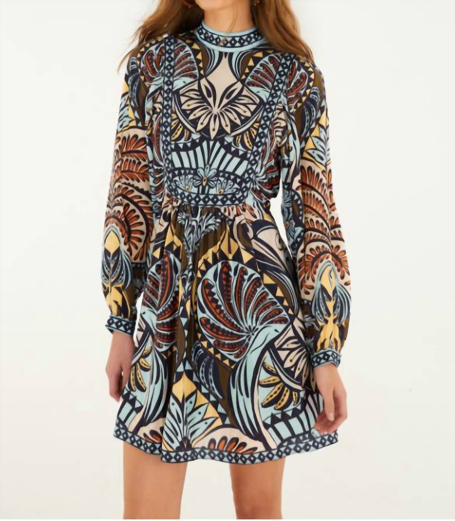 FARM RIO Balamana Mini Dress in multi - women's dress