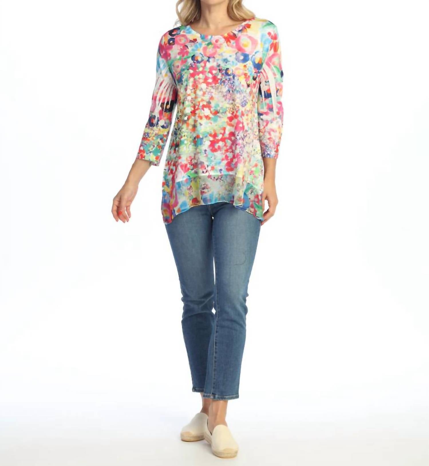 Jess & Jane - Chiffon Hem Top