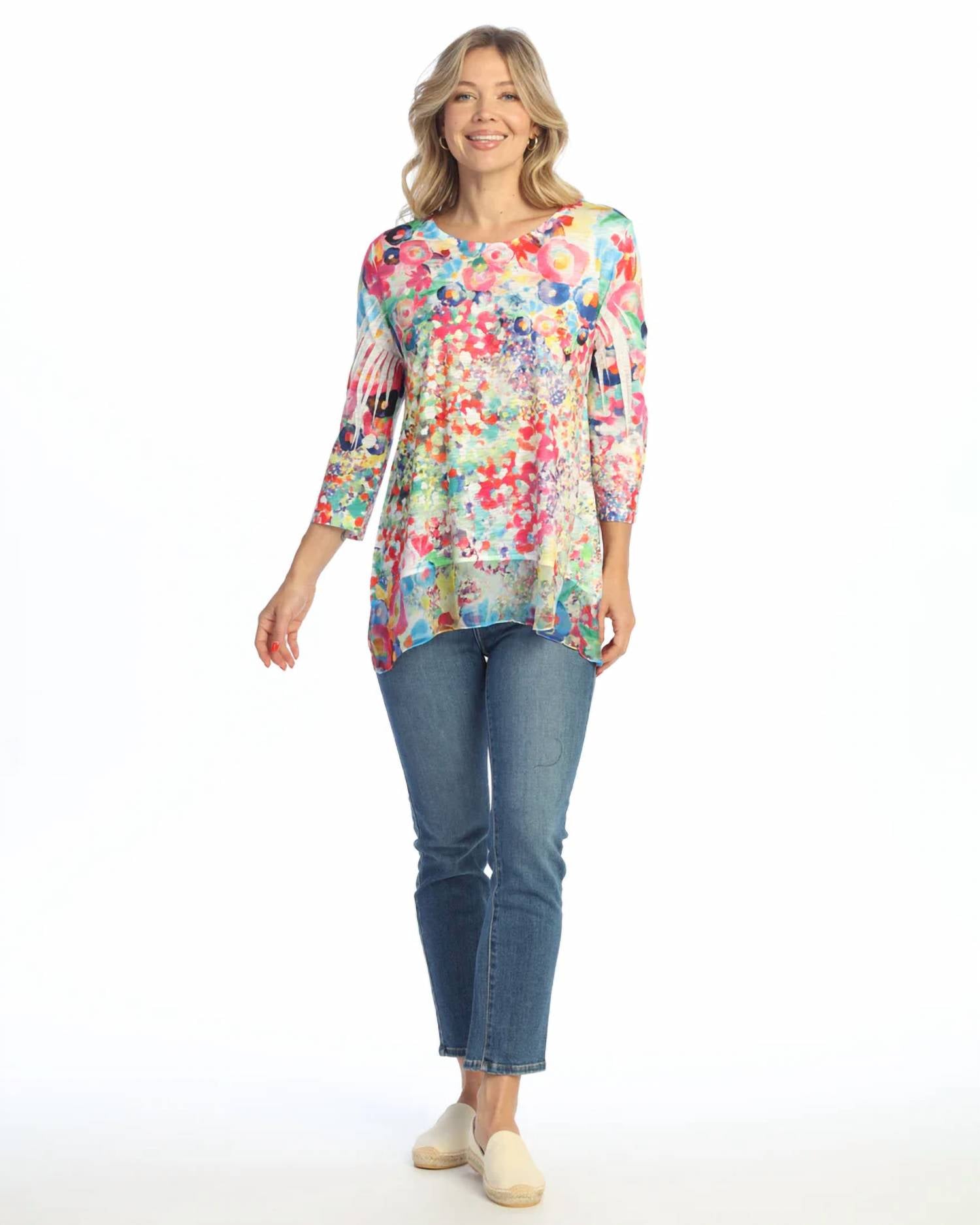 Jess & Jane - Chiffon Hem Top