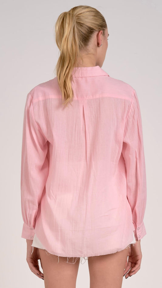 Elan - Collared Button Down Top