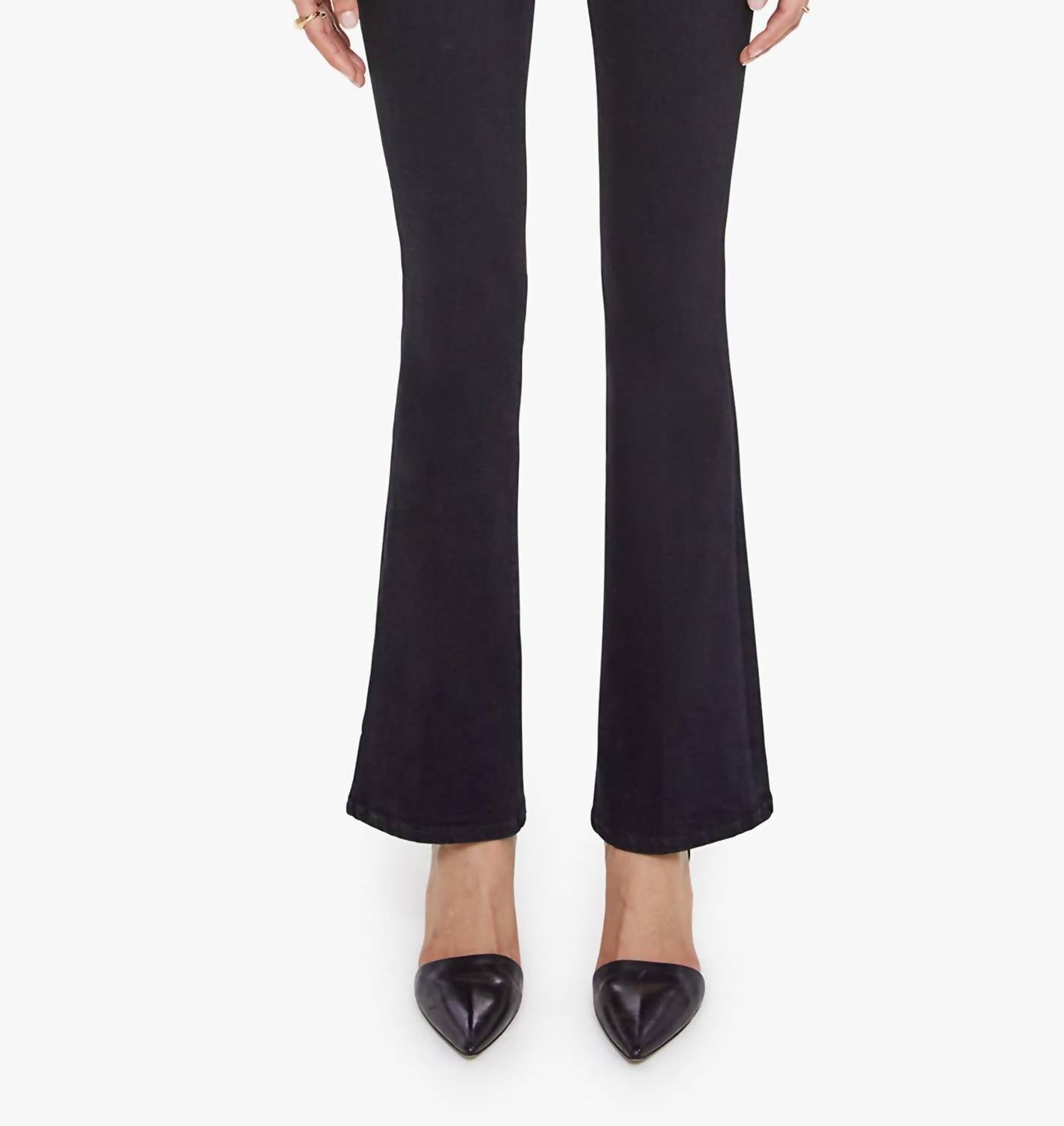 Mother Weekend Flare Jeans in nighty night - women's jeans