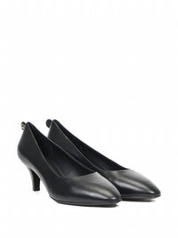 Salvatore Ferragamo Women's Leather Kitten-heel Pumps in black - women's heels - view 41