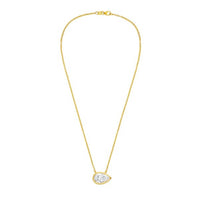Diana M Jewels - Women's East West Pear Shape Bezel Pendant (3.00 Ct)