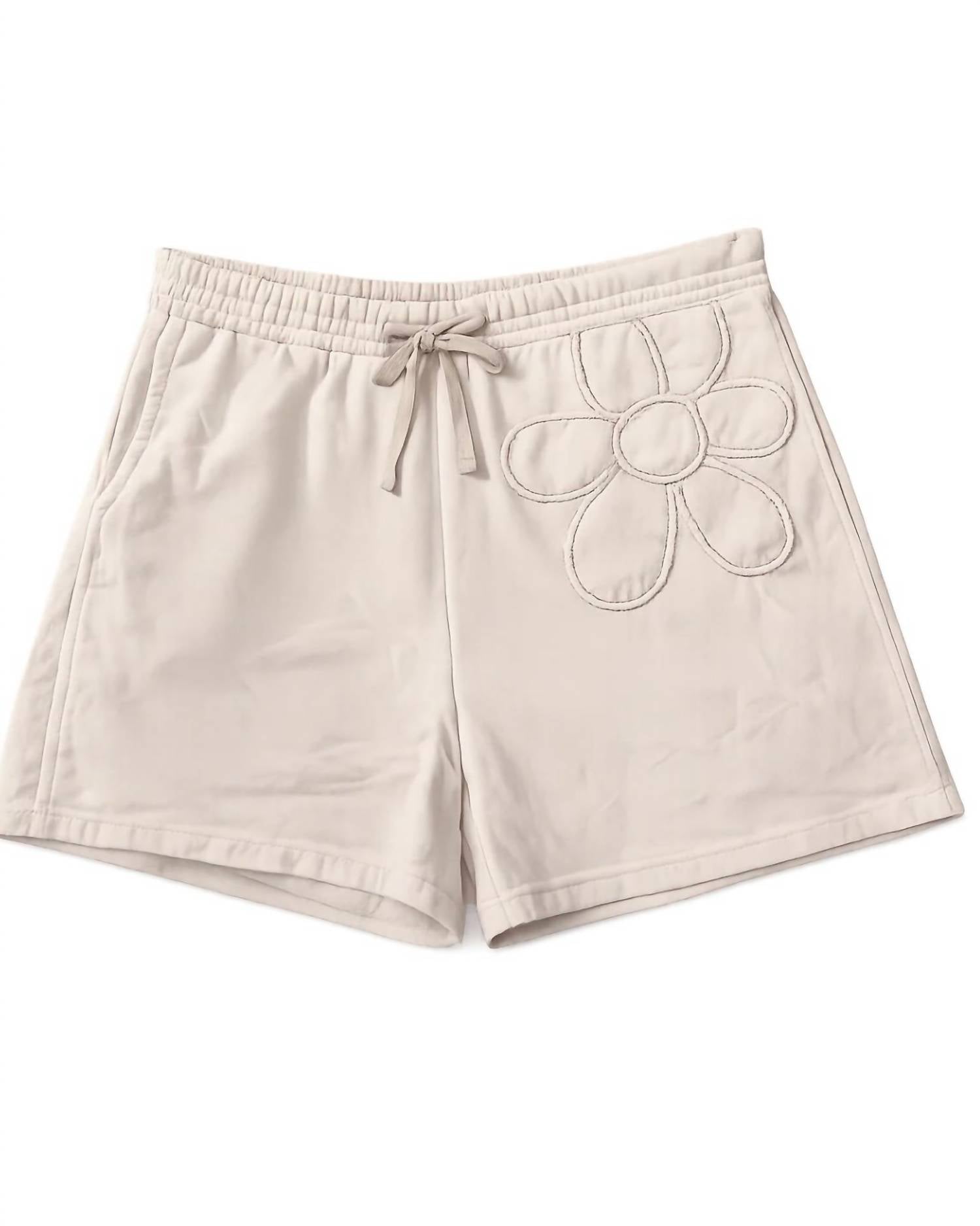 Easel - Women's Hadley Flower Patch Detail Shorts