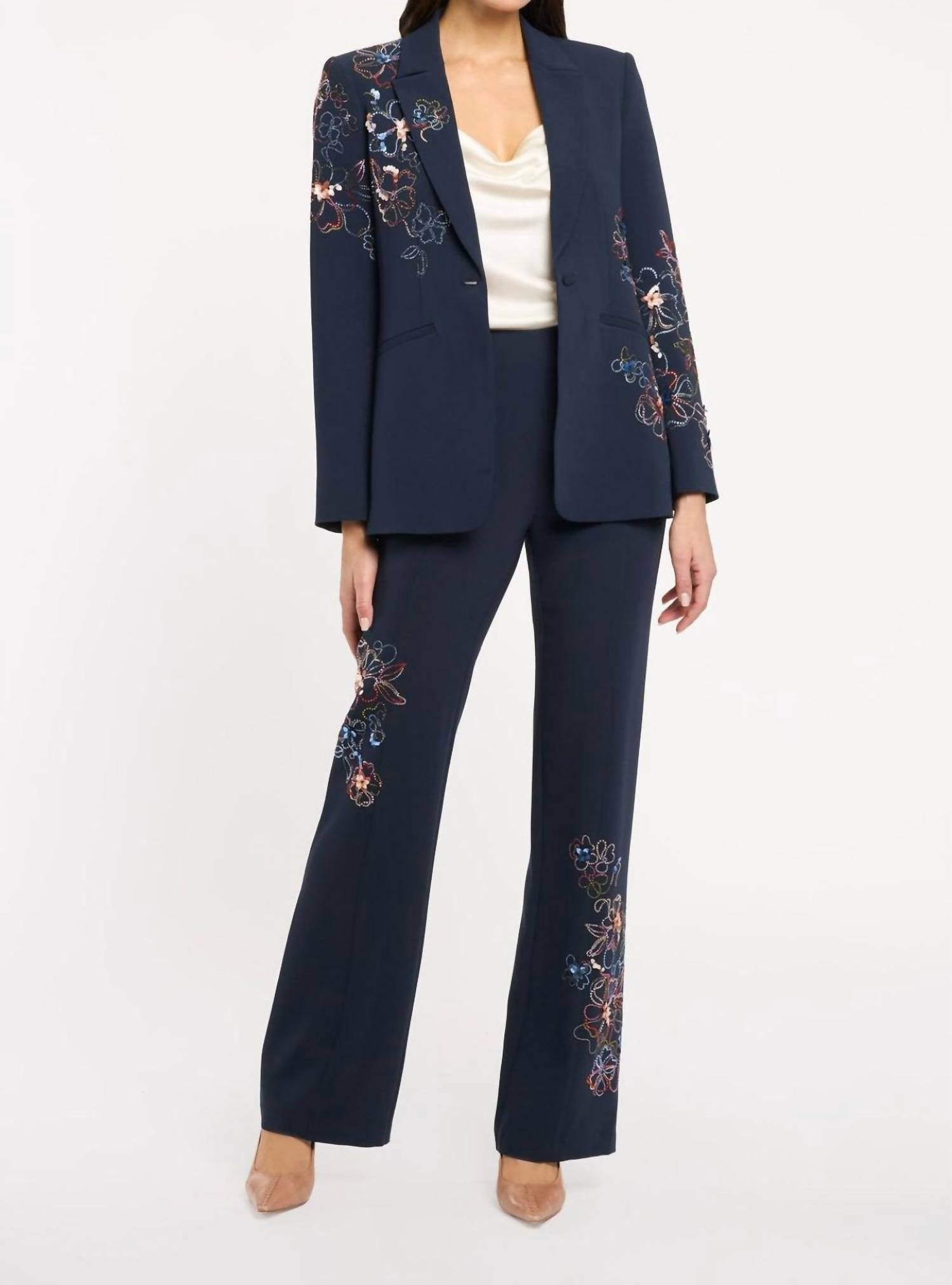 Cinq A Sept - Blooming Linework Karlie Blazer