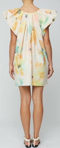 A.L.C. Abi Mini Dress in floral multi 1 - women's dress - detail view