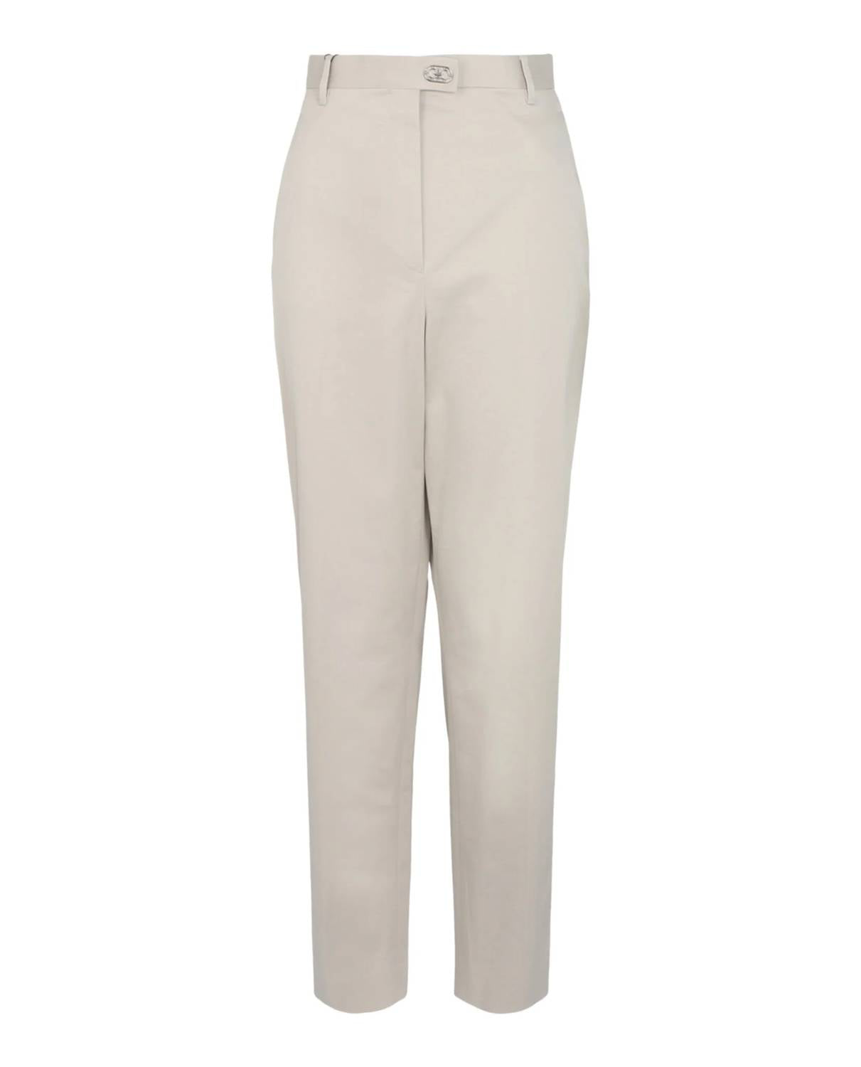 Salvatore Ferragamo - Women's Tailored Cotton-blend Tapered Trouser