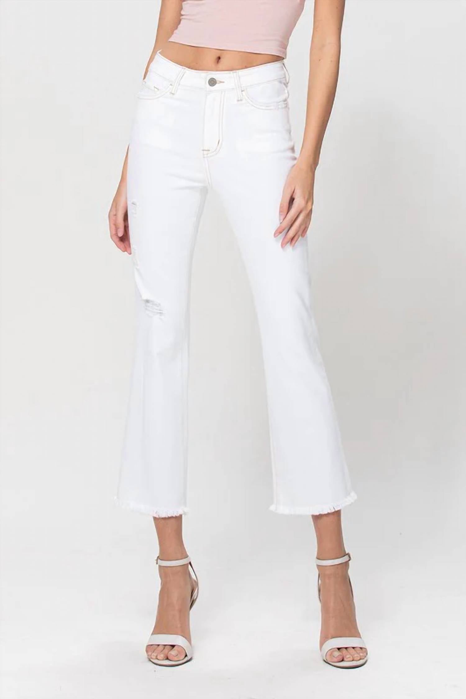 Vervet By Flying Monkey - Dede High Rise Crop Flare Jeans