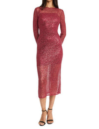 Donna Morgan - Netted Sequin Dress