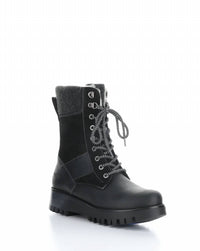 Bos. & Co. Women's Genus Waterproof Platform Boots in black - women's shoe - detail view
