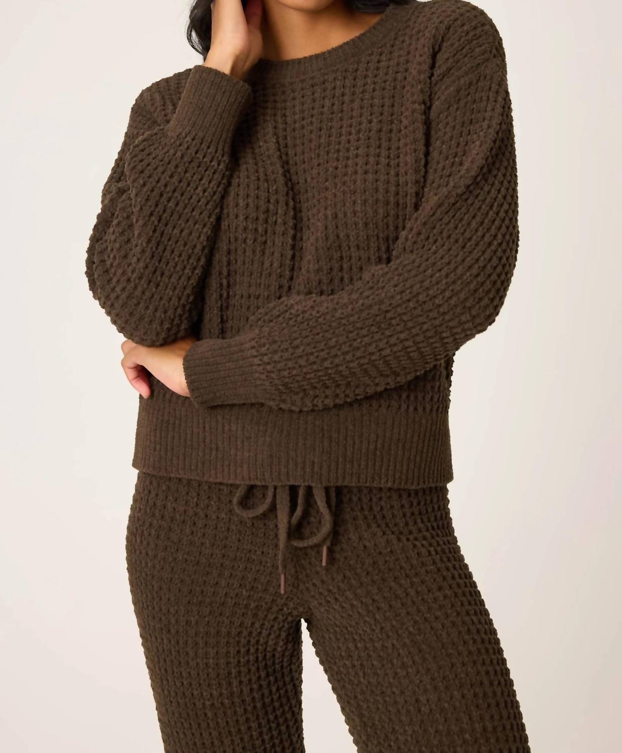 Pj Salvage - Chenille Waffle Long Sleeve Top