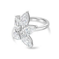 Diana M Jewels - Women's Pear & Marquise Lab-Grown Diamond Fashion Ring (8.00 Ct) - Elegant Plus