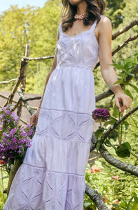 Allison New York - Jade Eyelet Maxi Dress