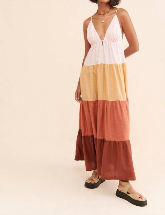 Veveret - Raya Colorblock Maxi Dress