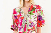 Thml - Short Sleeve Floral Pattern Top