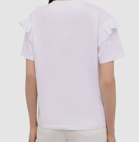 Valentino - Crewneck Ruffle Lace T-shirt