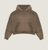 Trendt Vision Pullover Hoodie in mud - men's shirt - detail view
