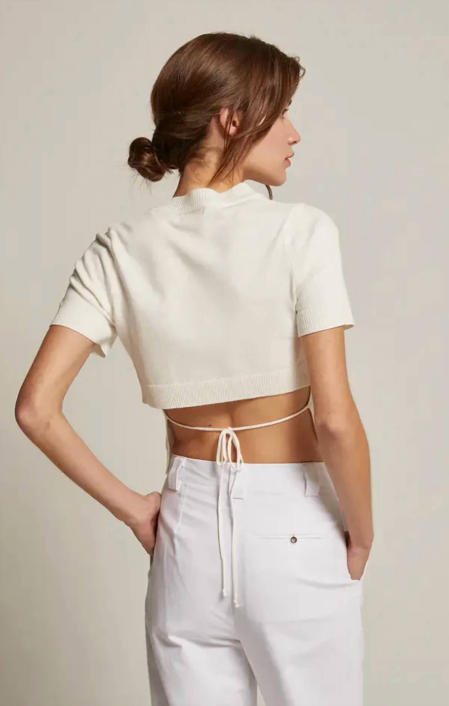 Mint Exclusives - Envie Tie Back Detail Top