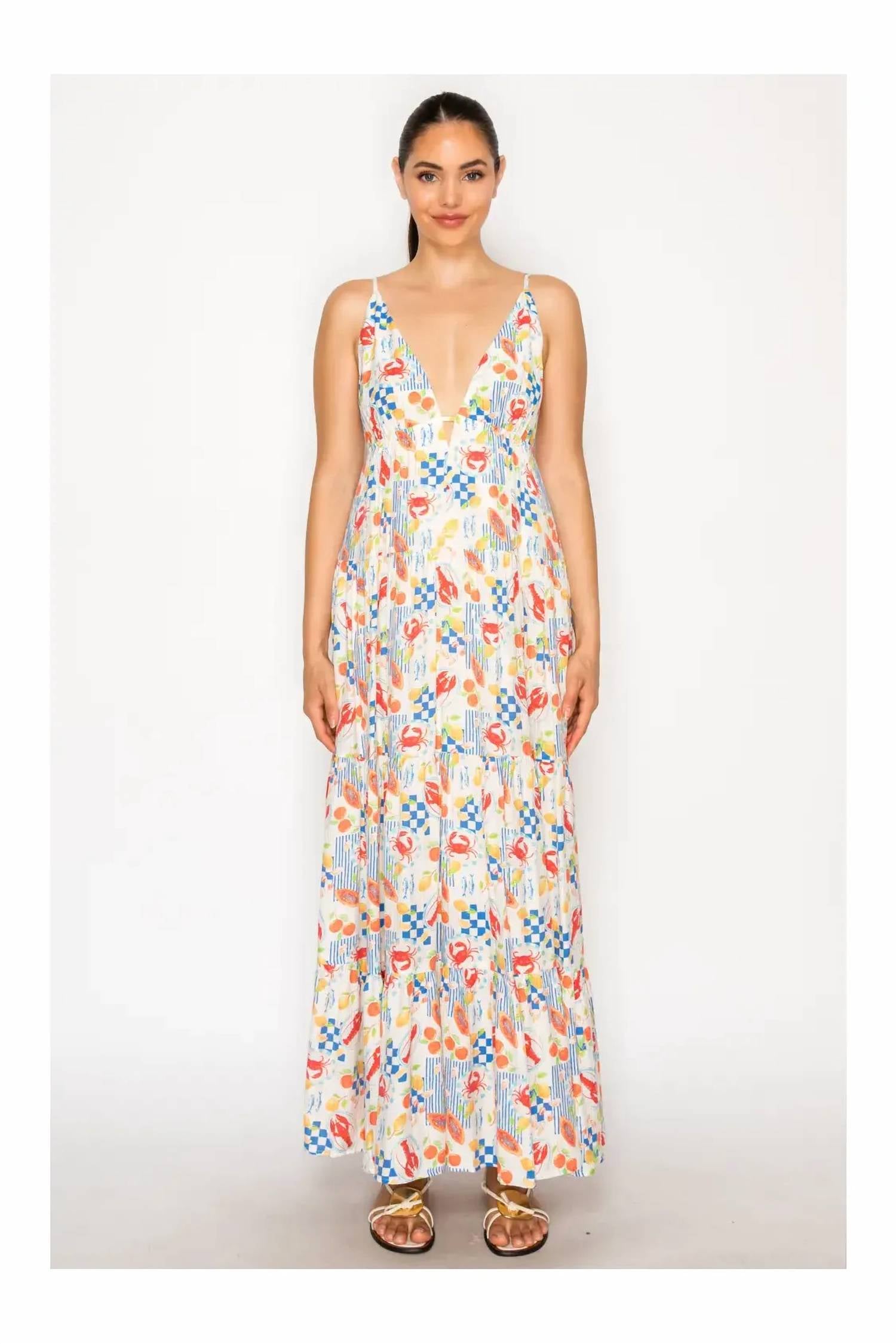 Meet Me In Santorini - Mykonos Maxi Dress