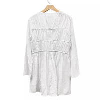 J.Crew - Tiered Tie-front Dress In Beach Cotton