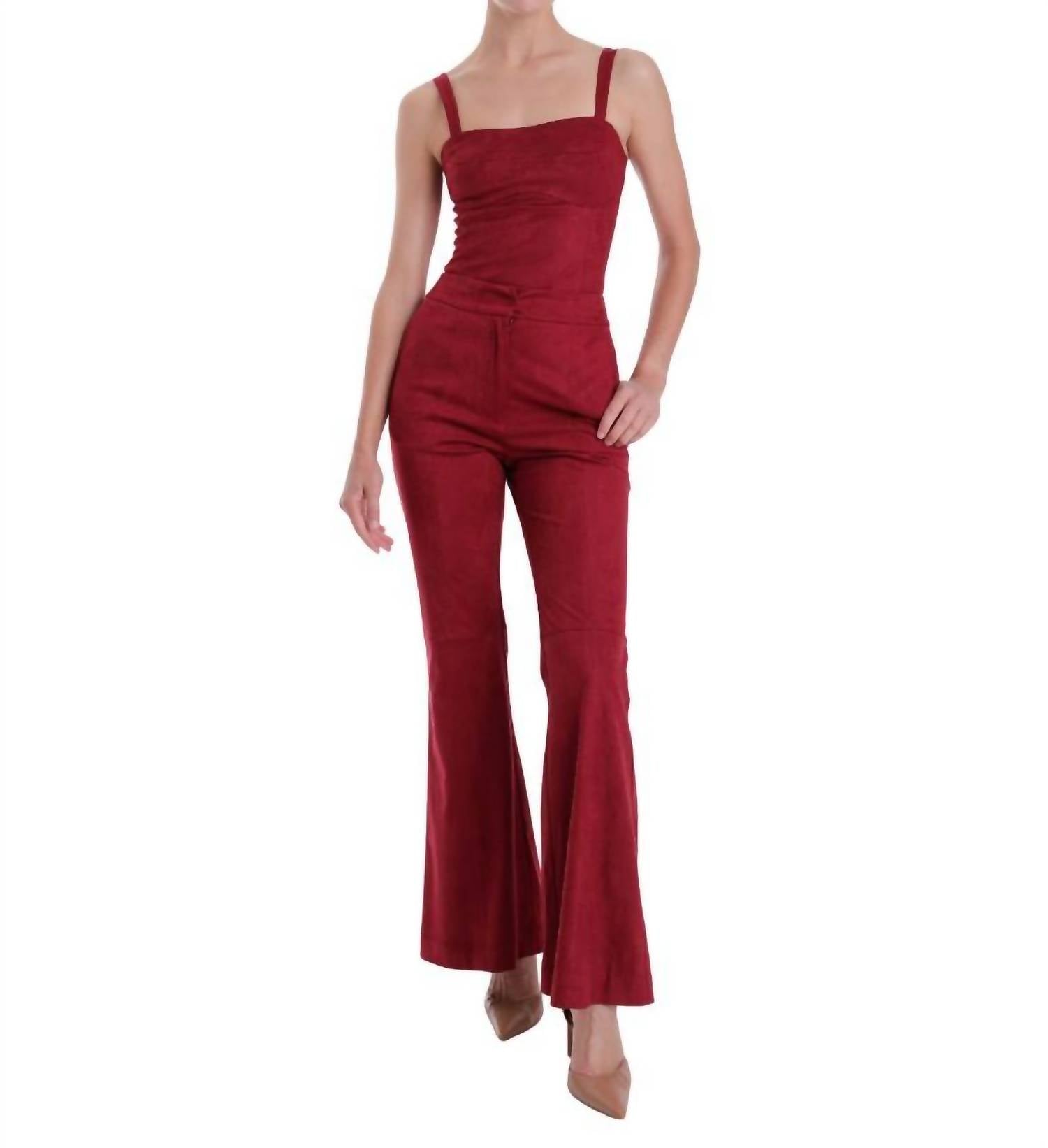 Karina Grimaldi - Veronica Suede Bodysuit