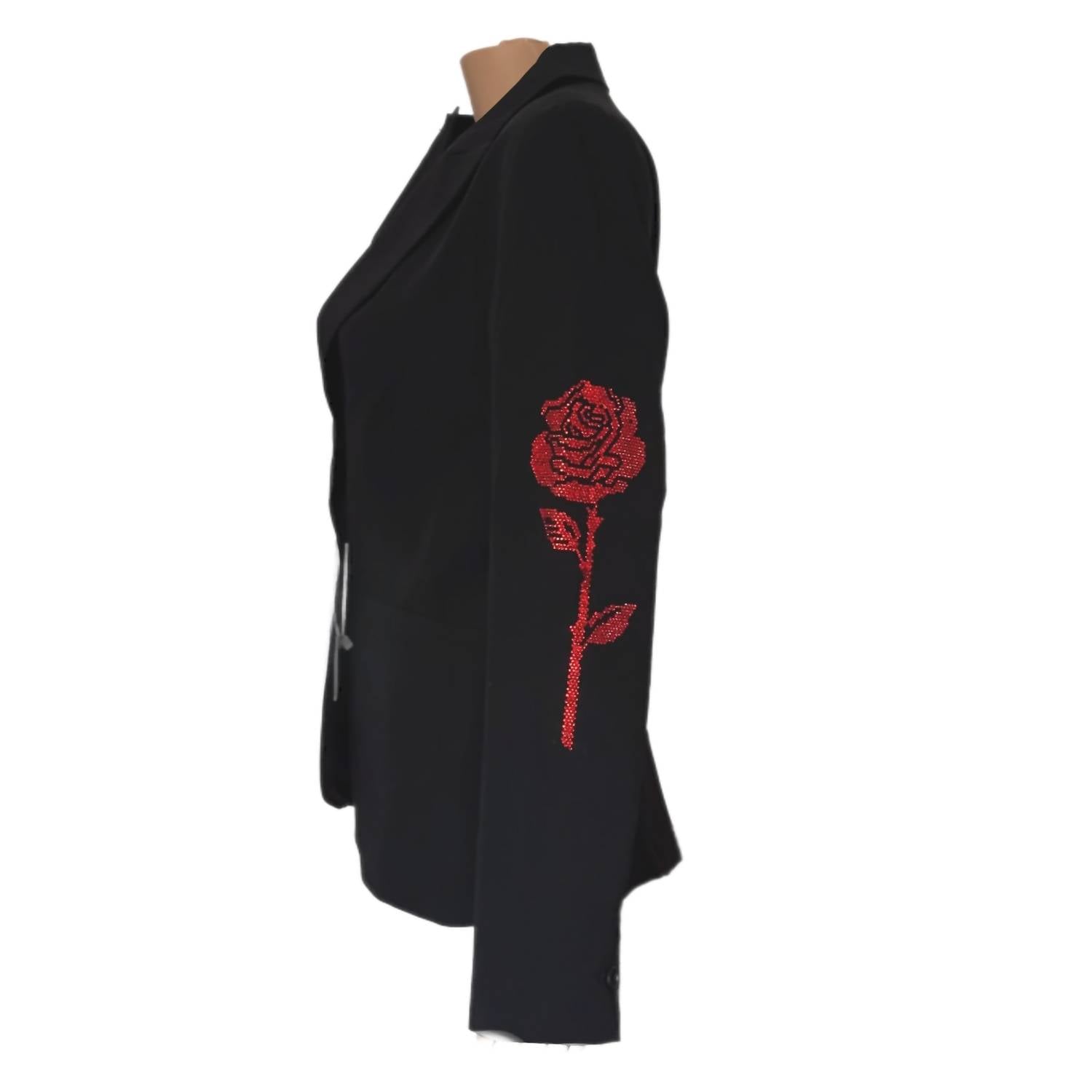 Hipchik - Crystal Rose Sleeve Blazer