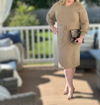 Amelia K. Luxe - Wren V-neck Sweater Dress