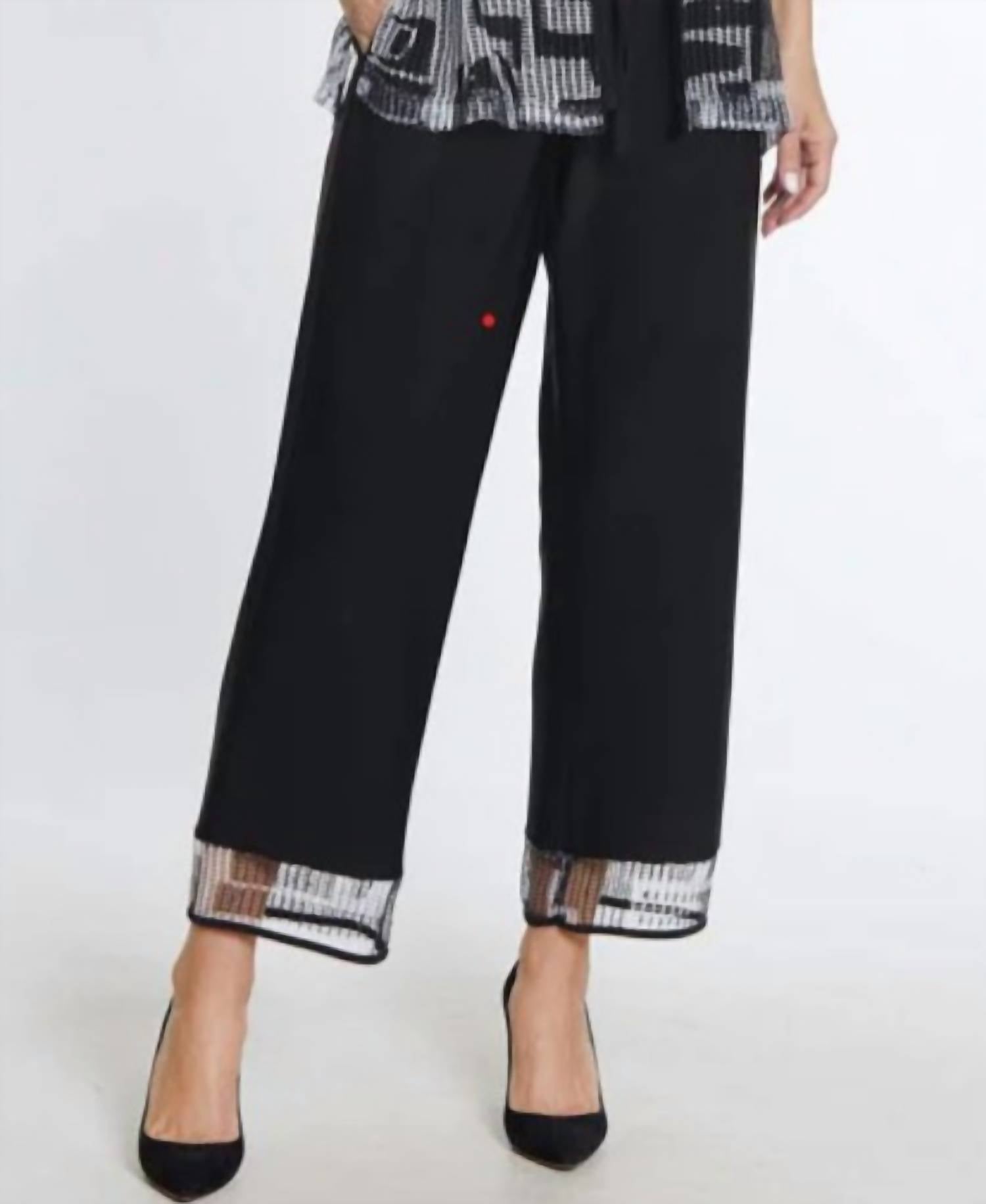 Multiples - Drawstring Elastic Waist Pant