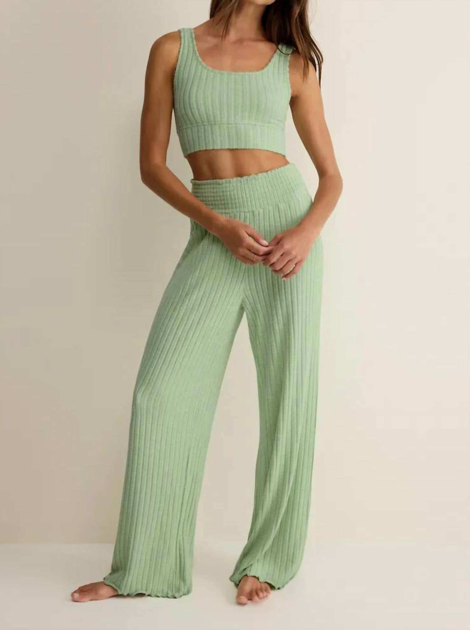 Z Supply - Dawn Smocked Silky Rib Pant