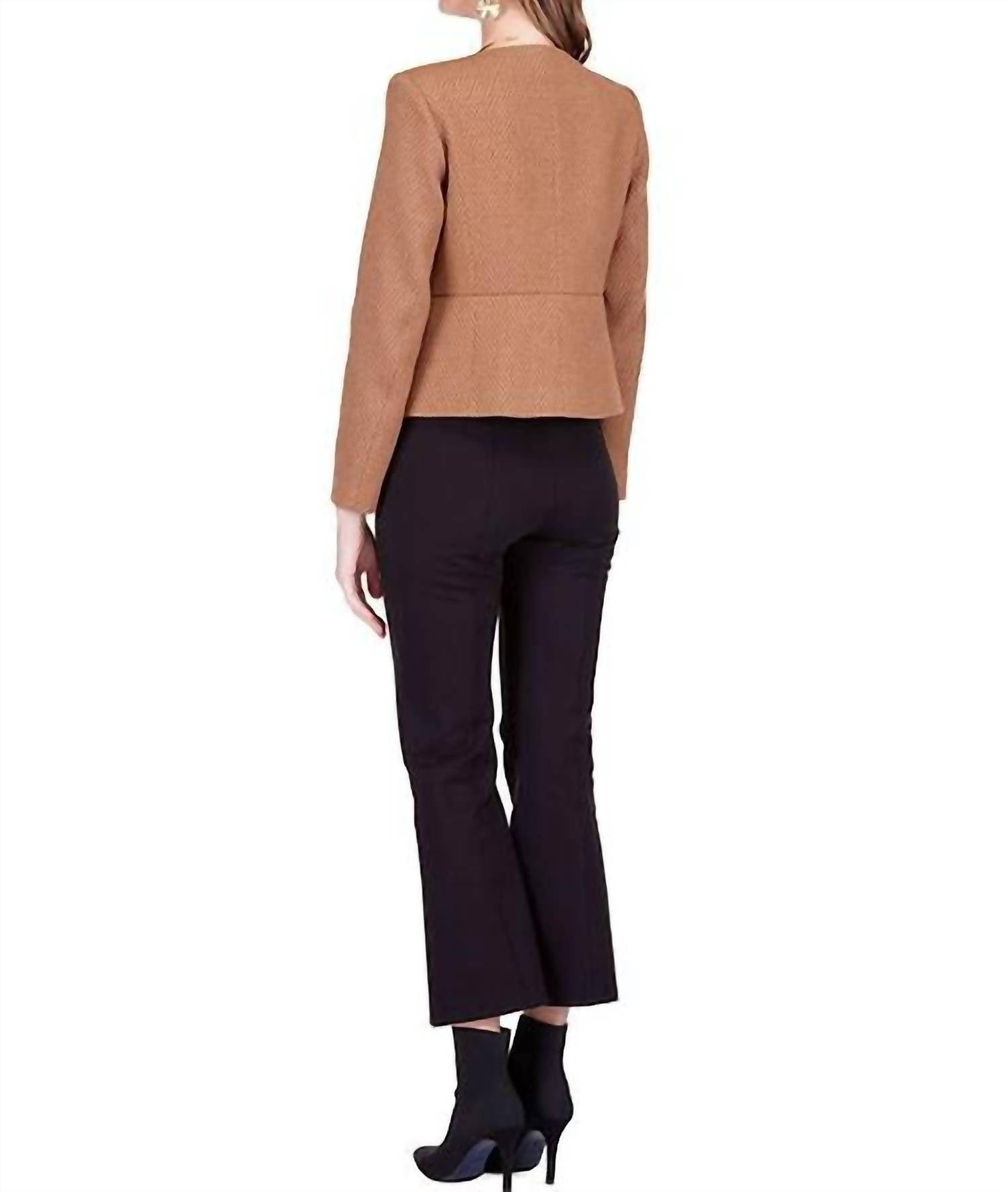 Jade - Cinched Waist Button Jacket