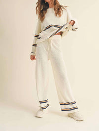 Miou Muse - Striped Knit Pants