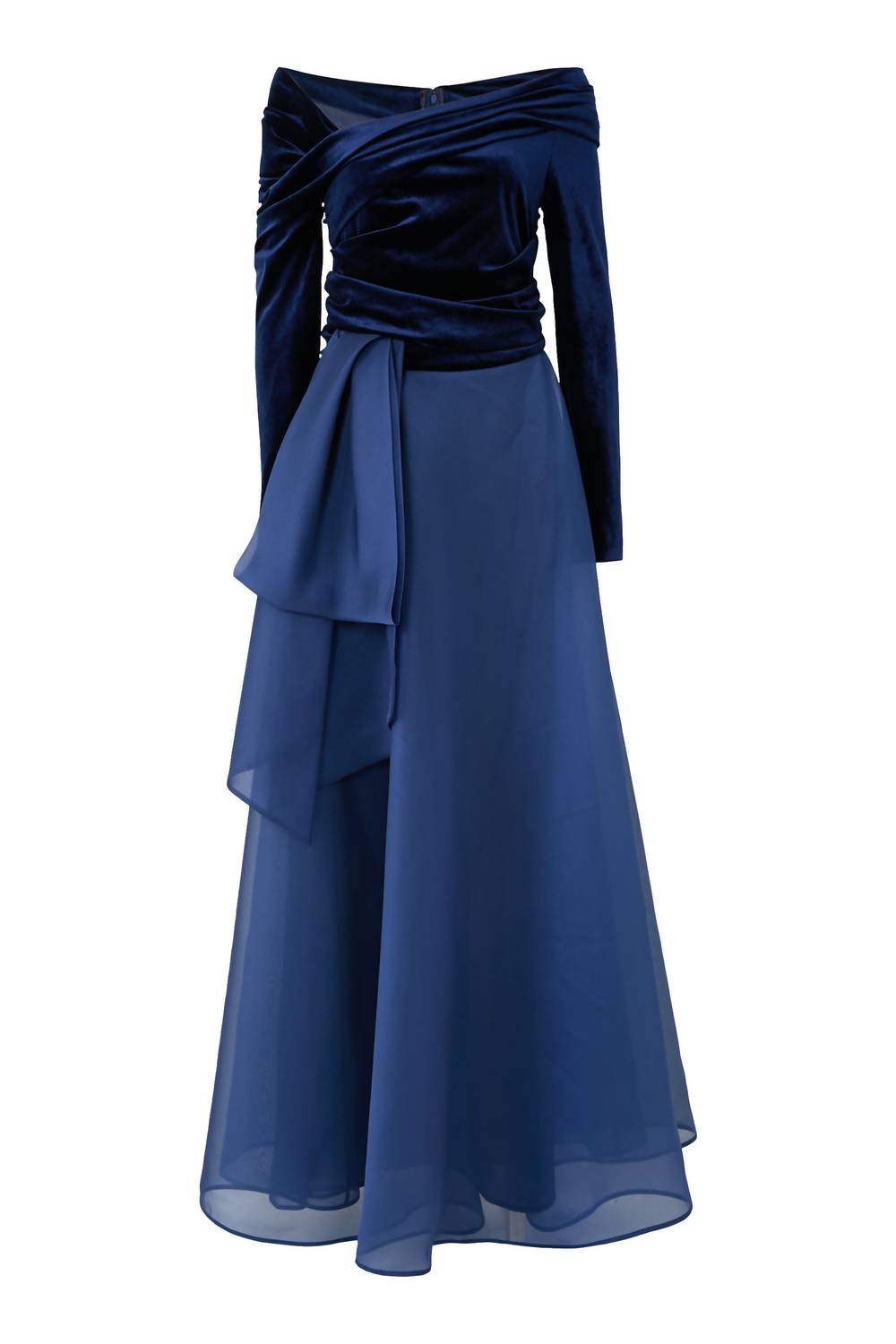 Talbot Runhof - Velvet Bodice Evening Gown