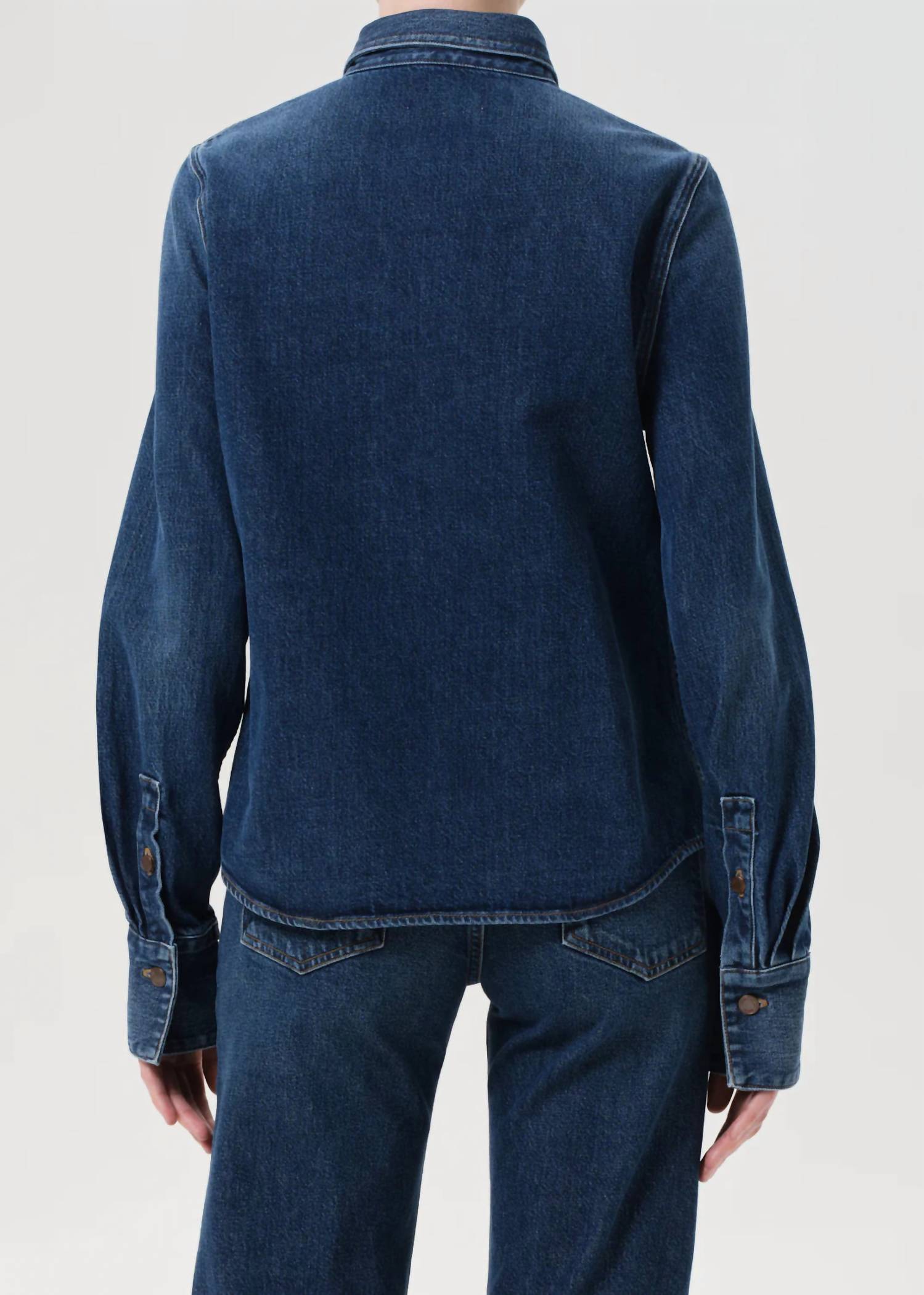 Agolde - Talia Long Sleeve Denim Shirt
