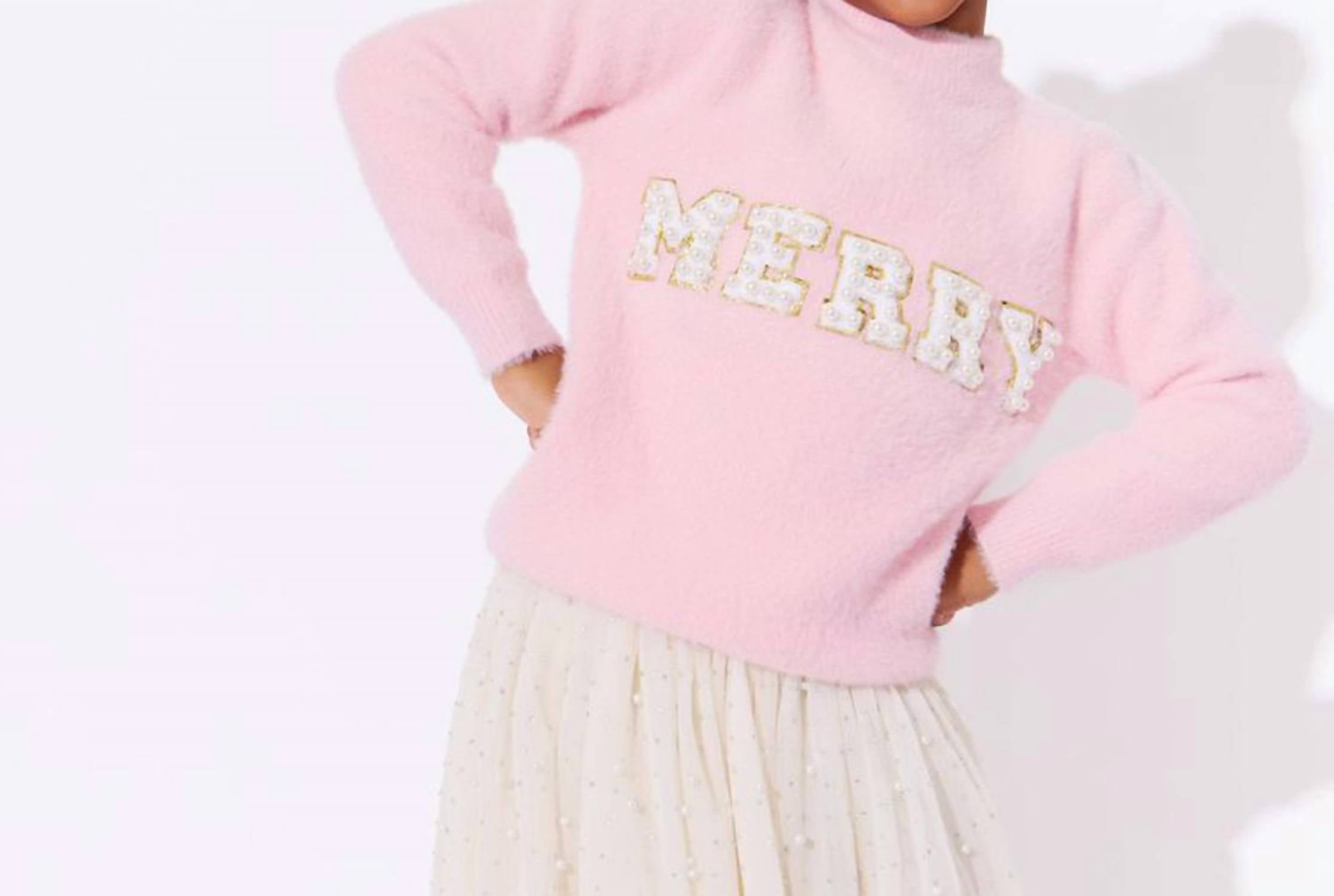Lola + The Boys - Girl's Merry Pearl Sweatshirt