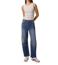 Edyson - Jack Barrel Slouchy Straight Leg Raw Hem Jeans
