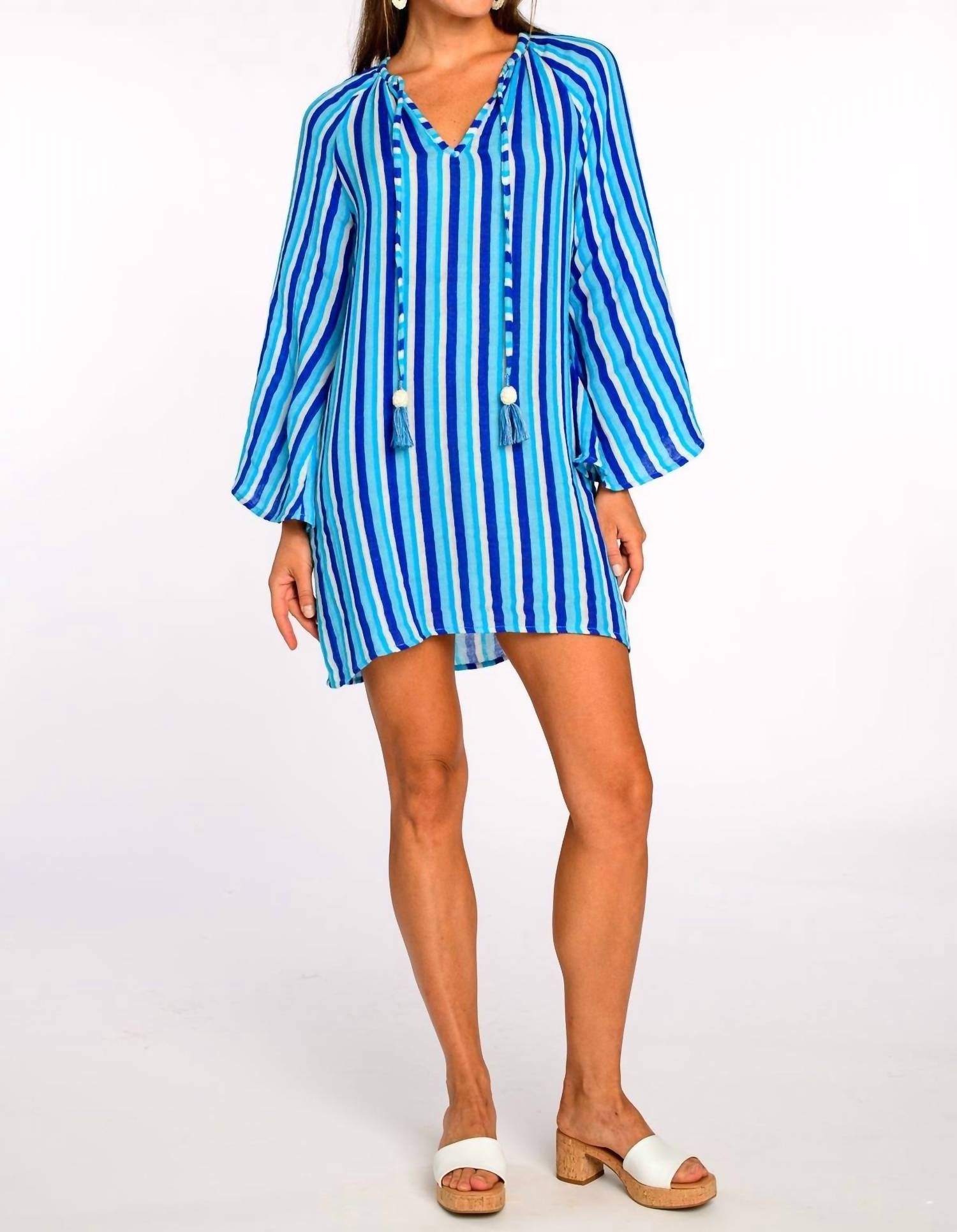 elizabeth and james blue dress Elizabeth James: Chelsea Dress: French BLUE Stripe French BLUE Stripe / XS
