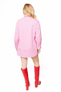 Queen Of Sparkles - Queen Card Button Up Collar Tunic