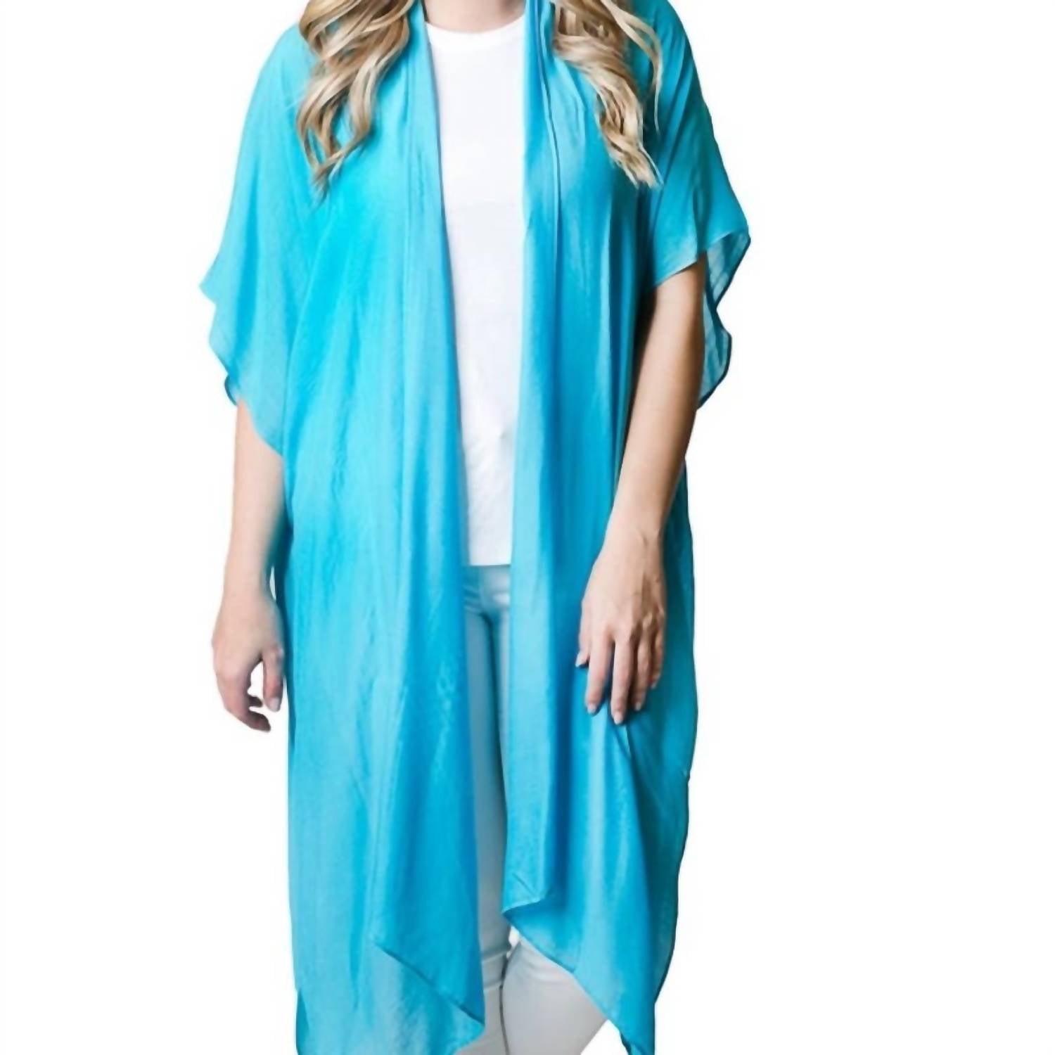 Top It Off - Kari Lightweight Kimono Wrap Shawl